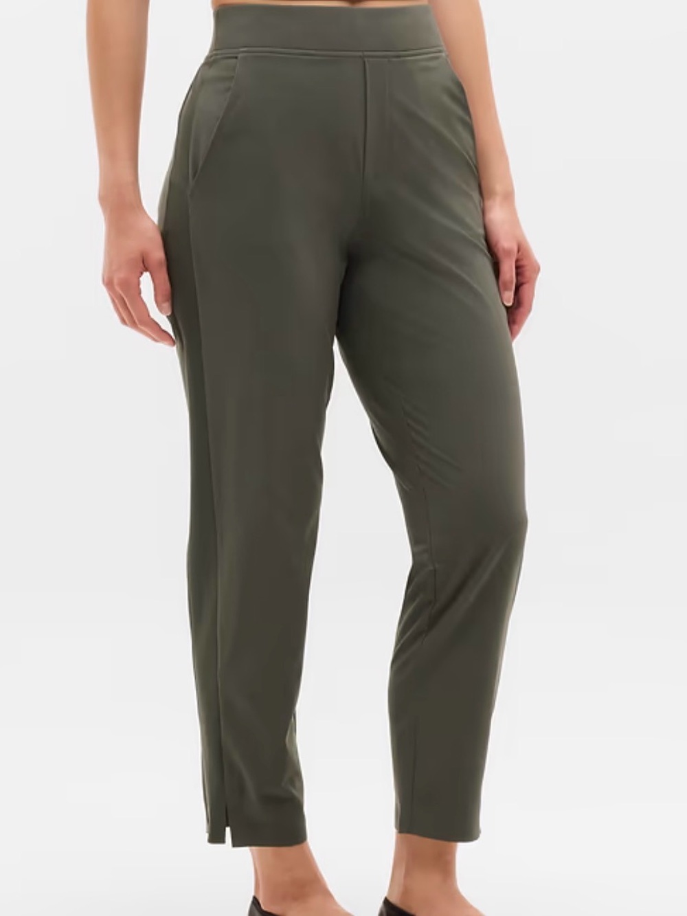 Athleta Brooklyn Ankle Pants Jungle Pull-On Tapered Pants size small 4